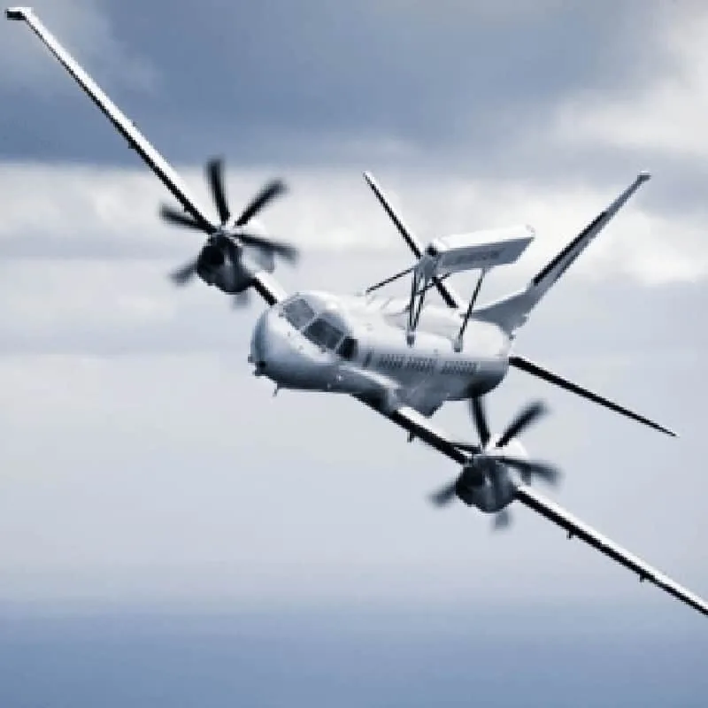 A Saab aircraft rendered in 3D