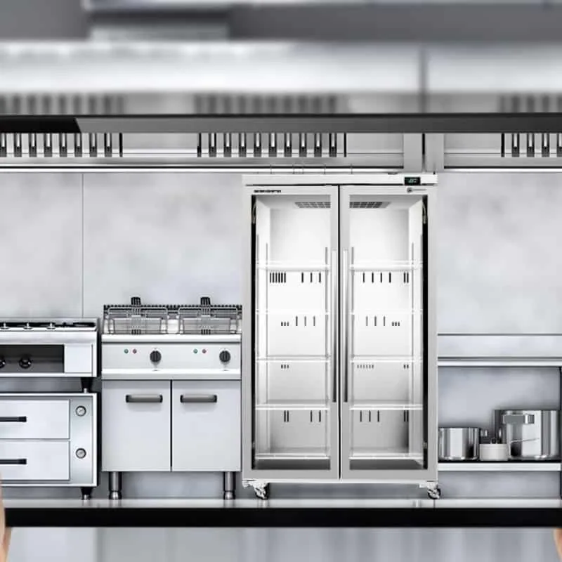 A SKOPE fridge in a commercial kitchen