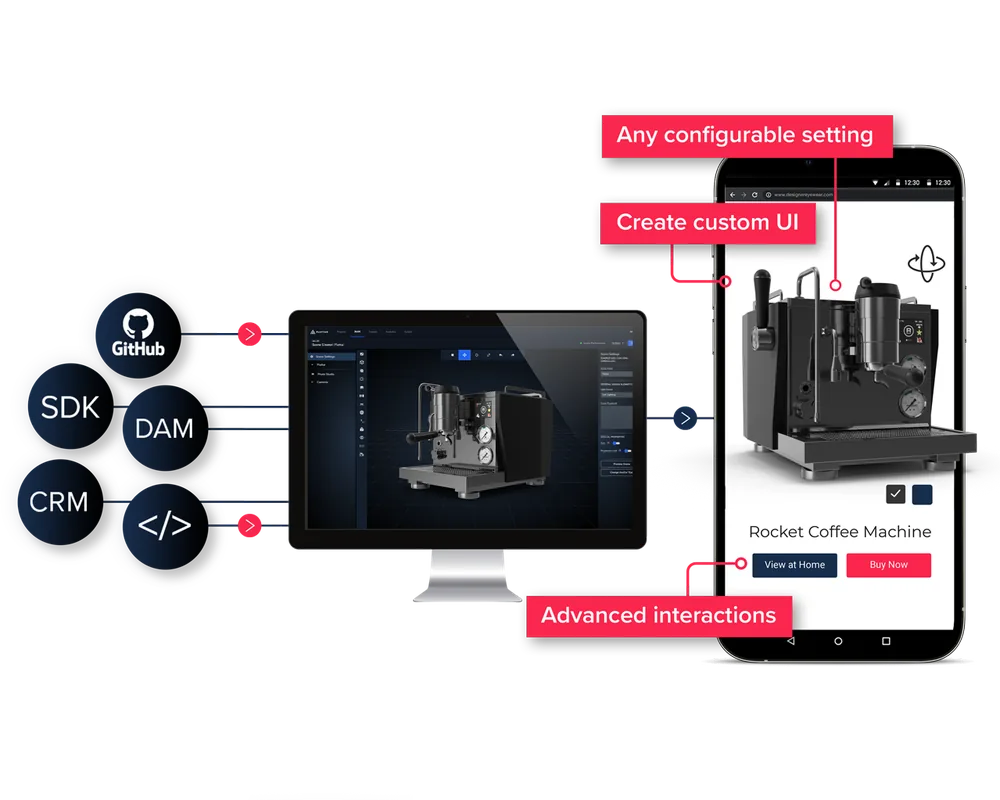 Configuring a coffee machine across devices